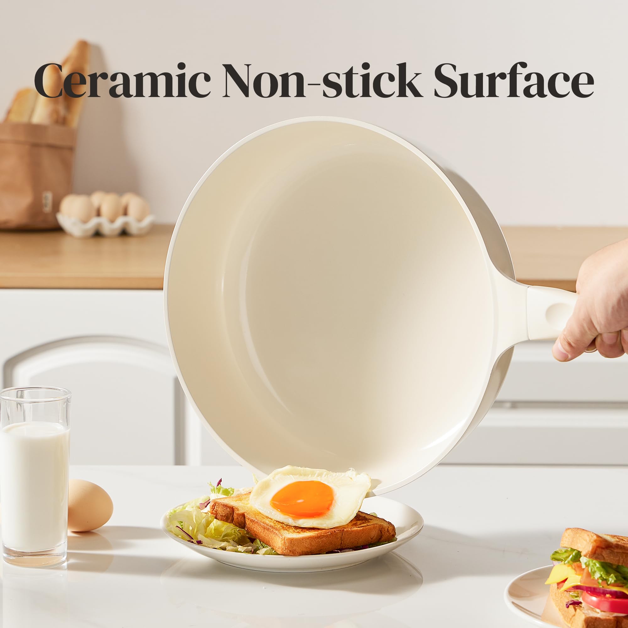 Mango ergonómico Redchef, tacto frío al levantar.