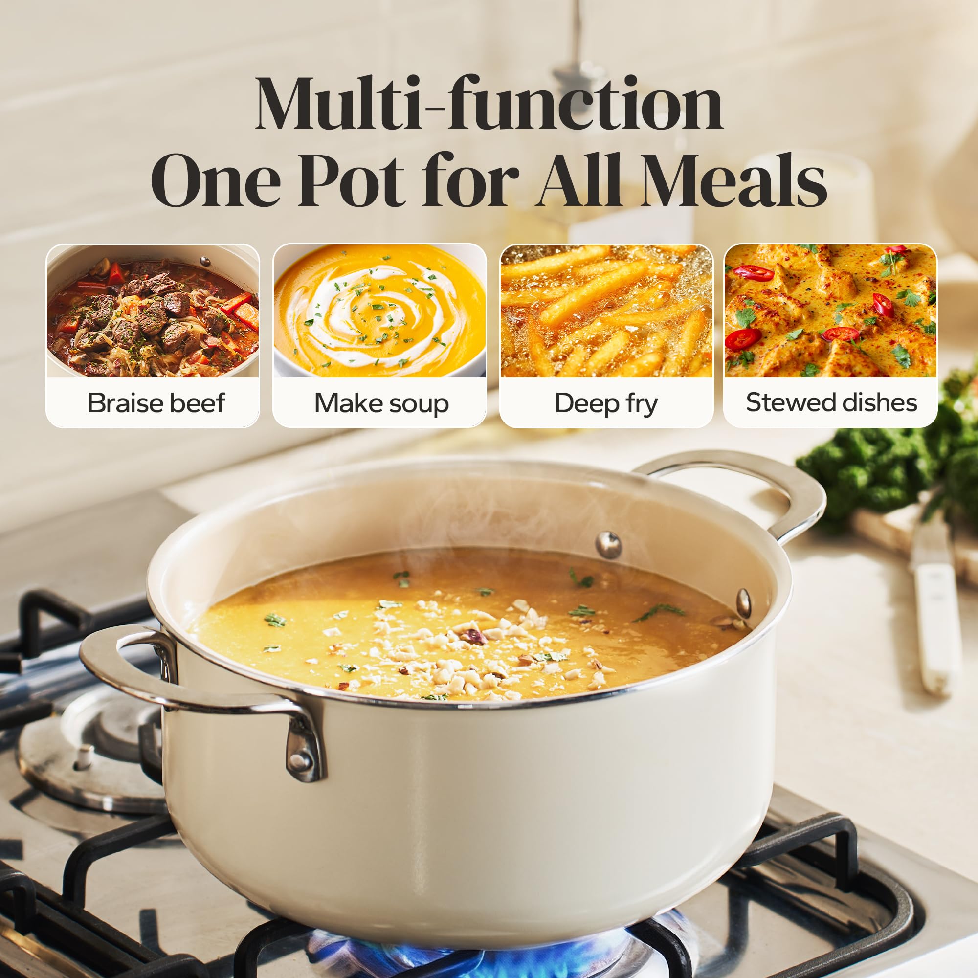Olla Redchef apta para horno hasta 842 °F
