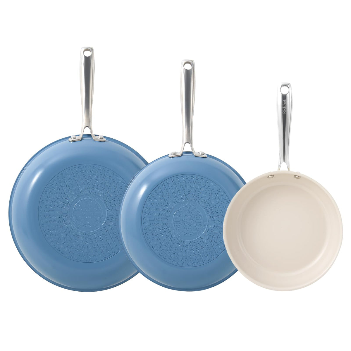Sartén cerámica Redchef de 8 pulgadas lista para cocinar con antiadherente duradero