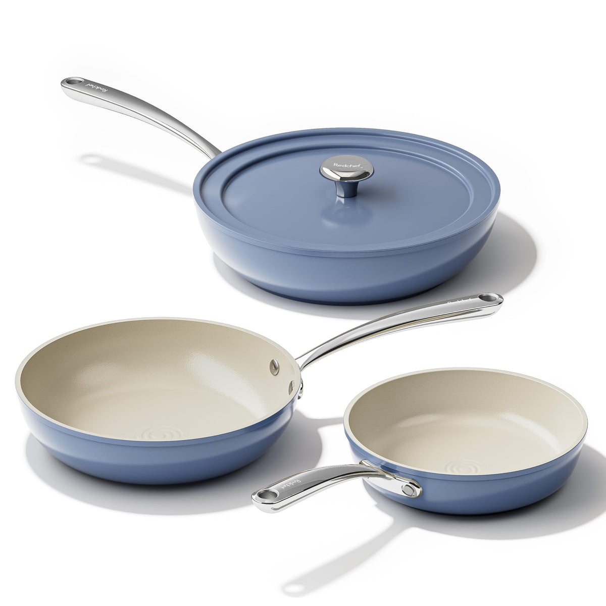 Redchef sarten ceramica 8 pulgadas con recubrimiento antiadherente para cocinar con poco aceite.