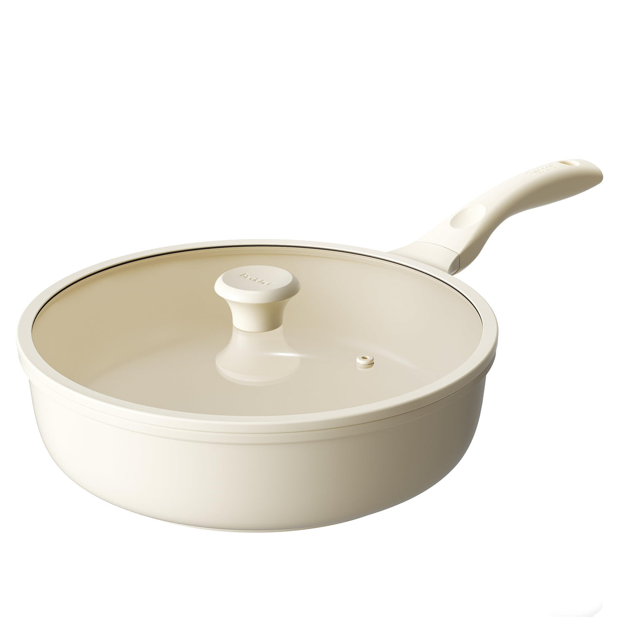 Sartén cerámica Redchef con tapa frontal, liberación de alimentos sin pegar
