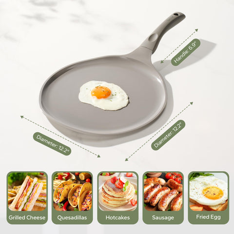 Redchef sarten para crepes de peso ligero, manejo sencillo en la cocina