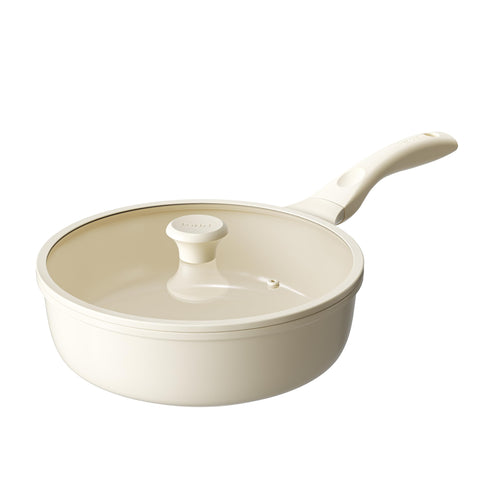 Redchef sarten profunda con tapa para cocción uniforme y antiadherente.