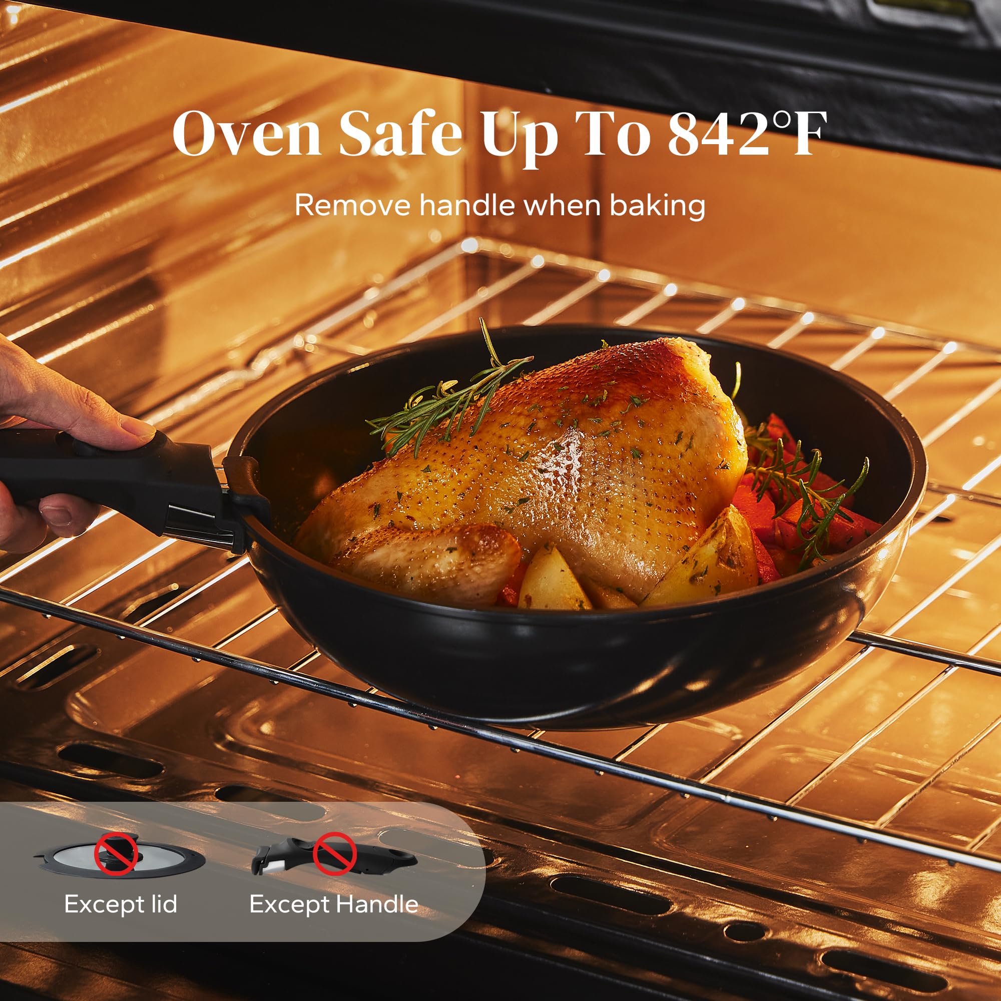 Sartén para saltear Redchef 10 pulgadas con recubrimiento cerámico