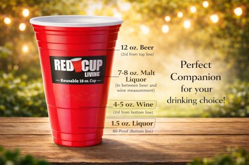 Red Cup Living para bebidas calientes y frías, versátil para cualquier momento.