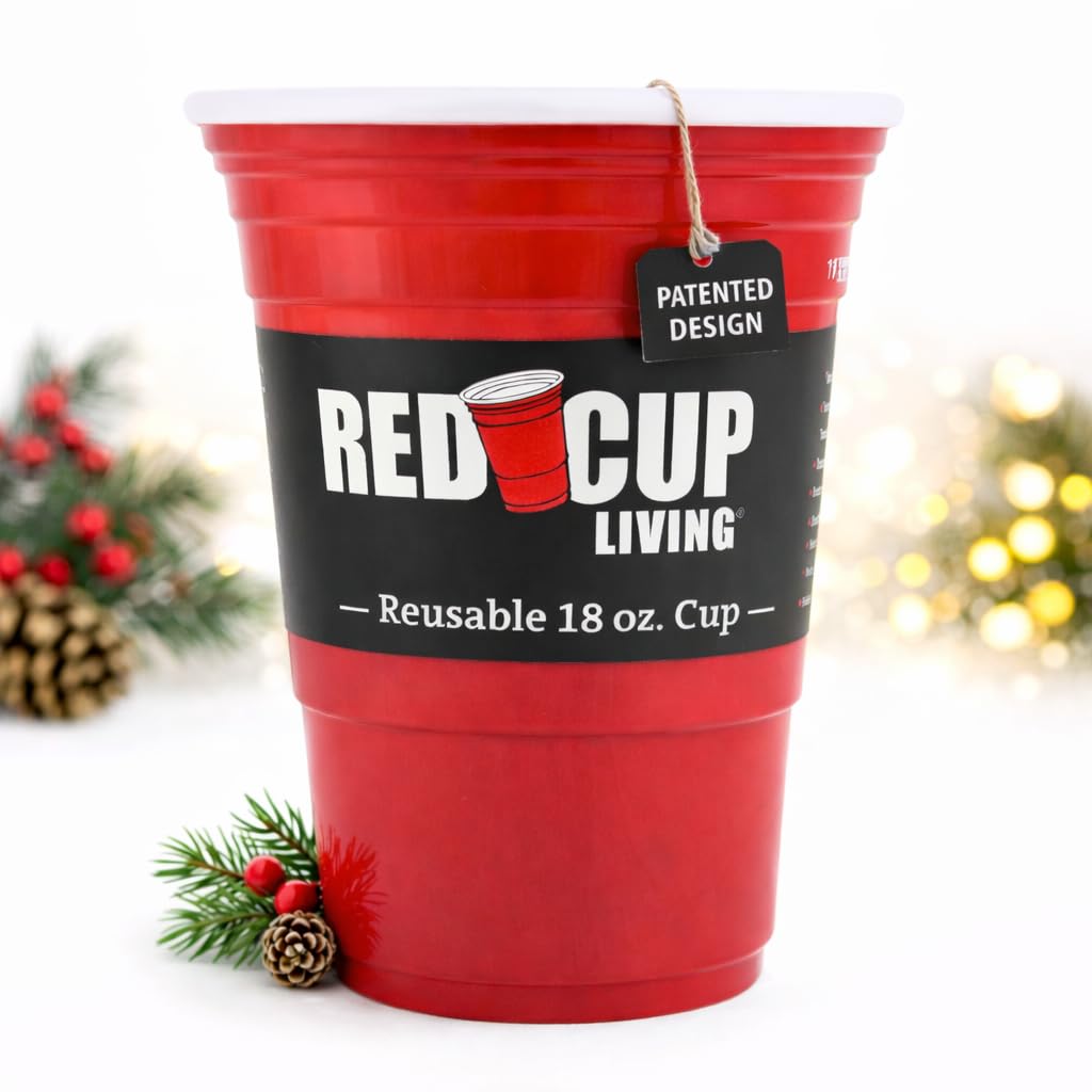 Red Cup Living vaso termo 18oz, duradero para uso diario y fiestas.