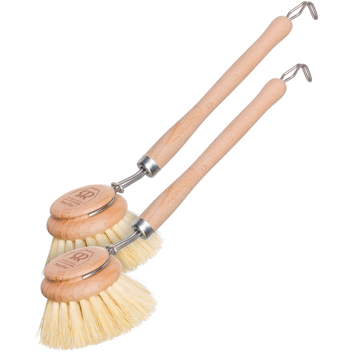 Redecker cepillo Tampico de 2 pulgadas con mango de haya para limpieza profunda
