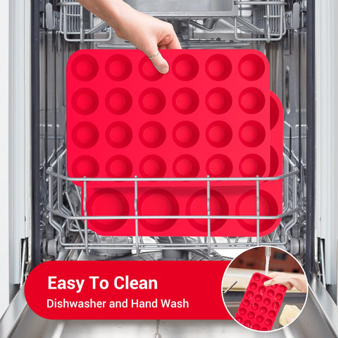 Redfly, juego de 2-pack molde silicona para hornear