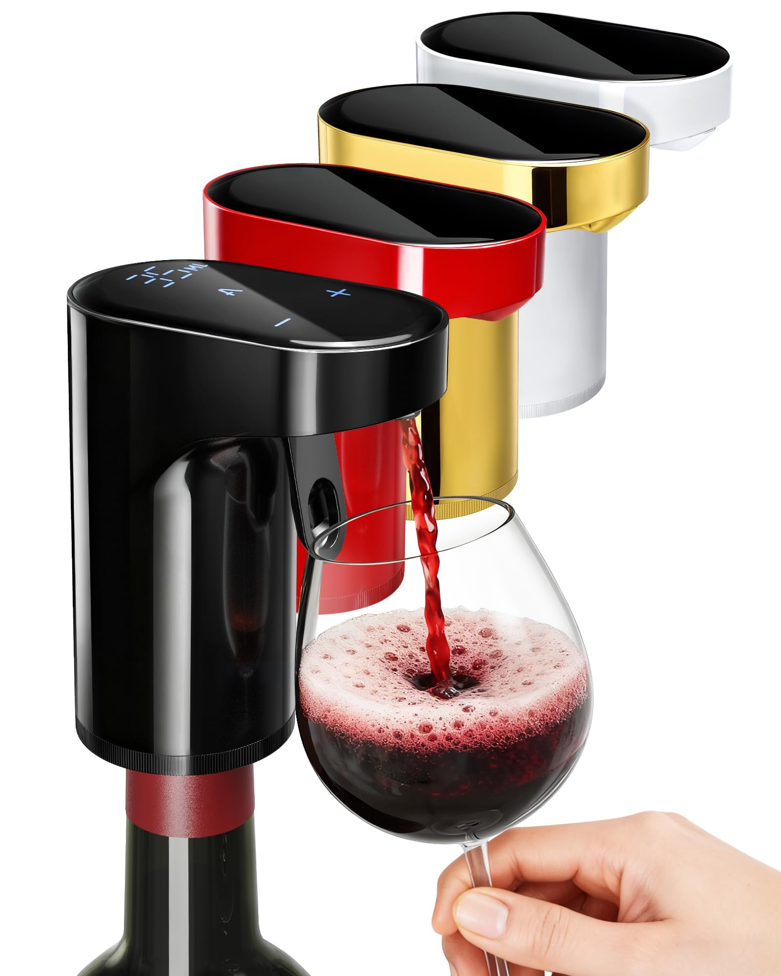 Redsack decantador eléctrico aireador 5 en 1 eleva el sabor del vino