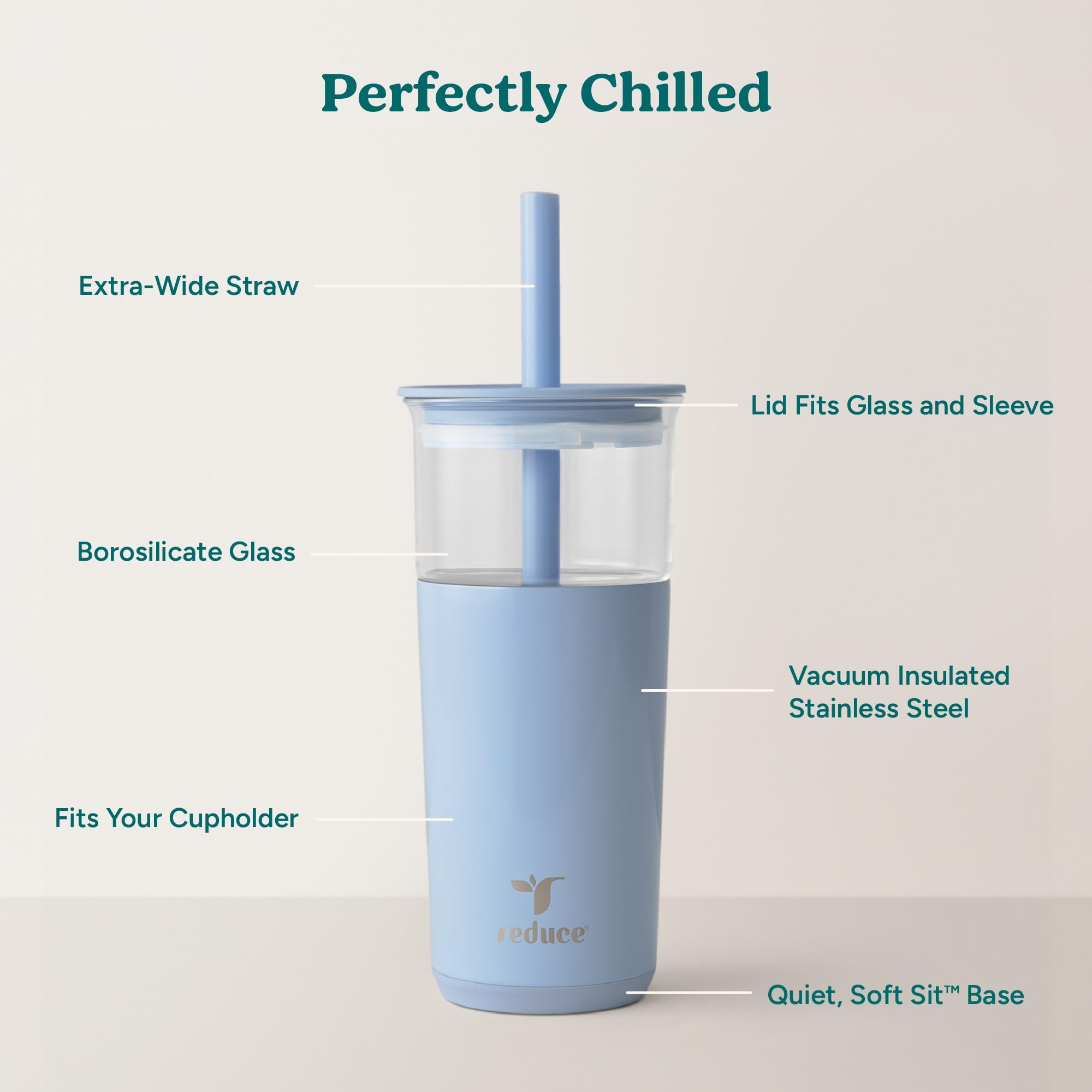 REDUCE Aspen 20 oz uso para café helado y licuados en Glacier