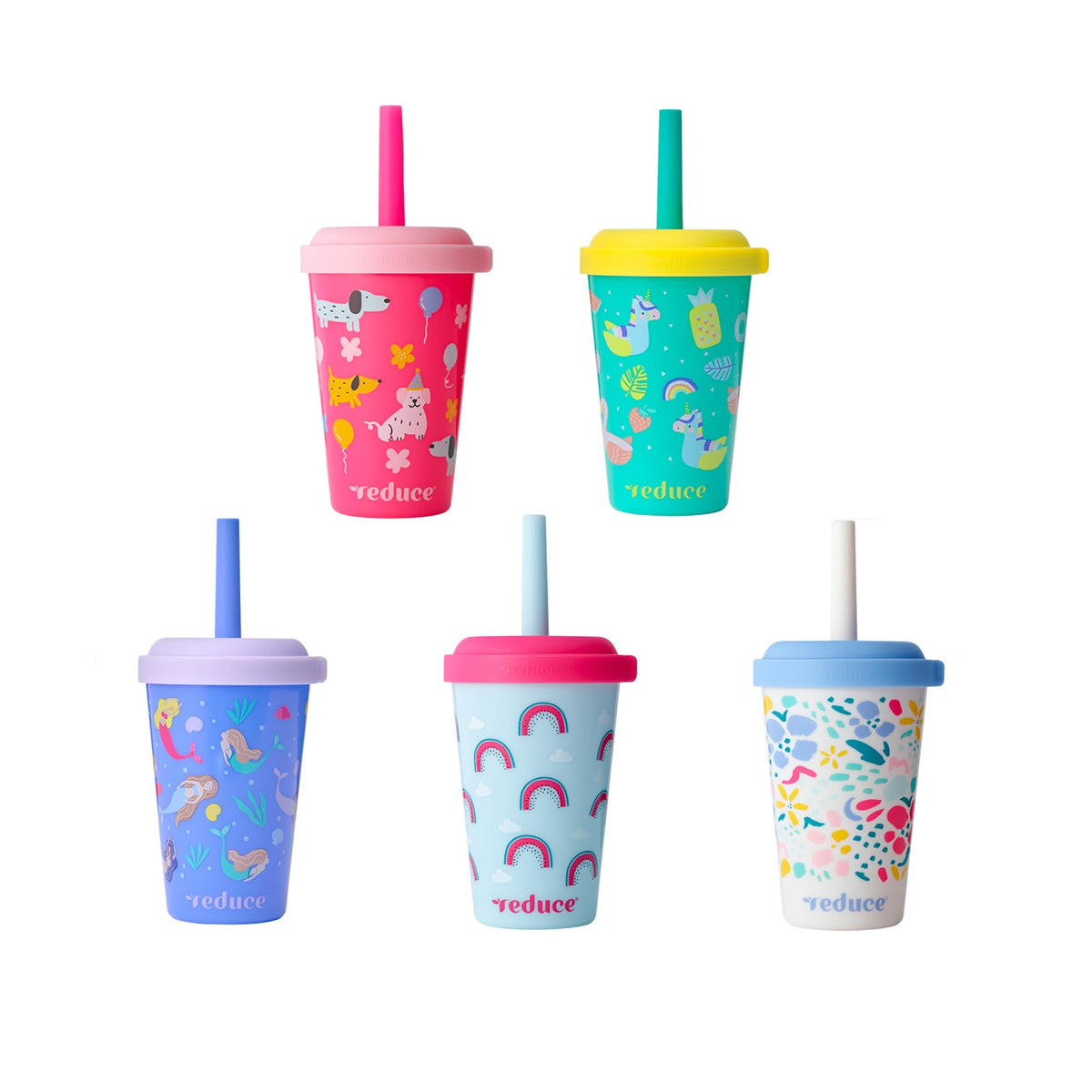 Vaso GoGo's para niños con tapa anti-derrame y color vibrante.