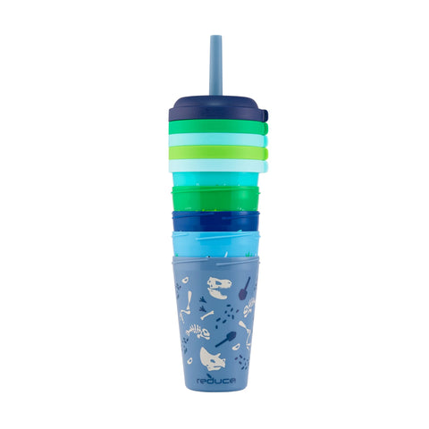 Vasos compatibles con portavasos para uso en coche y salidas.