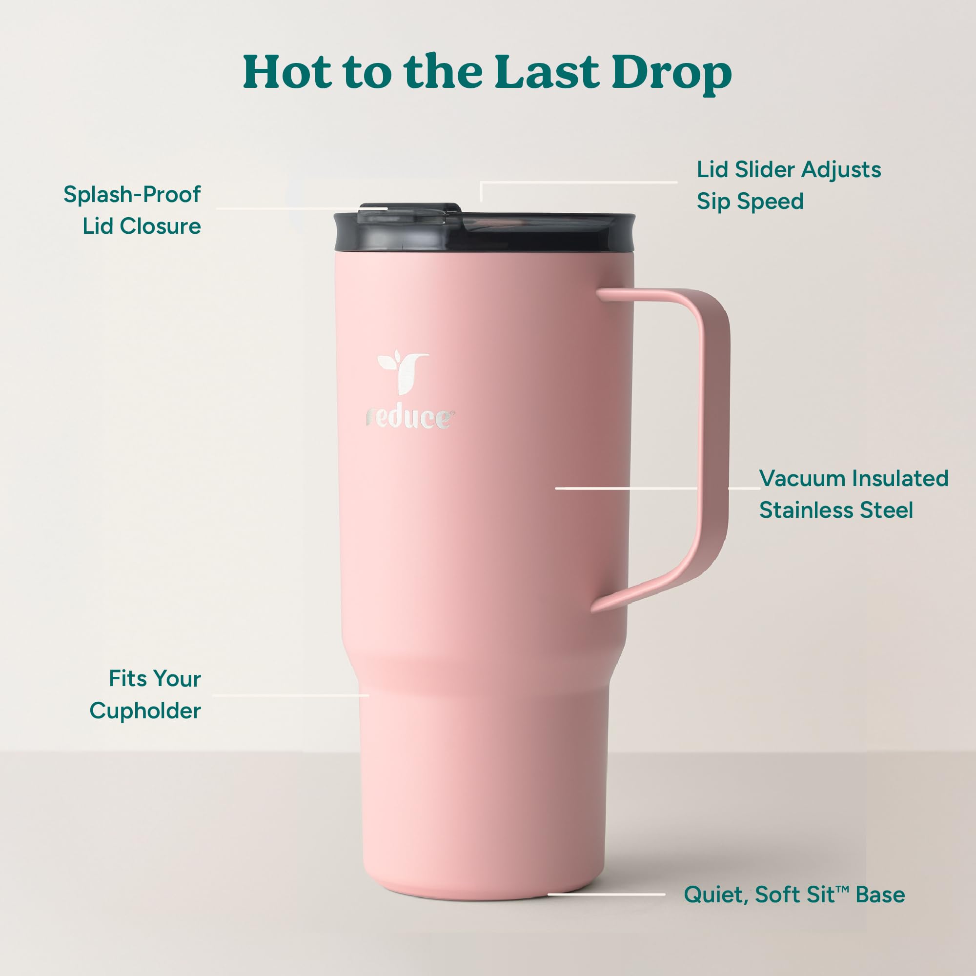 REDUCE hot1 compatibilidad porta tazas cabe en la mayoría de coches y bolsos.