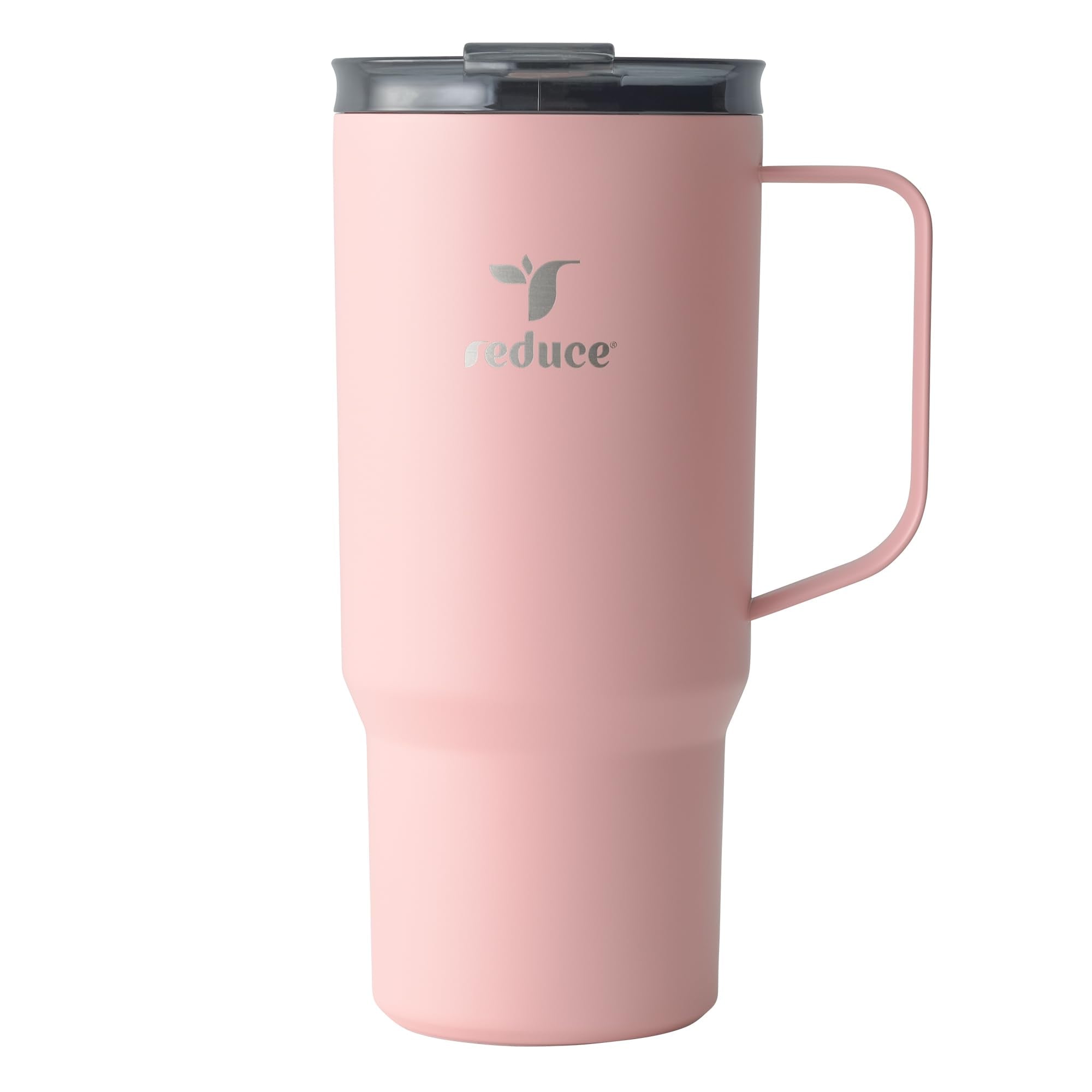 REDUCE hot1 frente muestra un vaso aislado de 24oz para mantener el café caliente durante el viaje.
