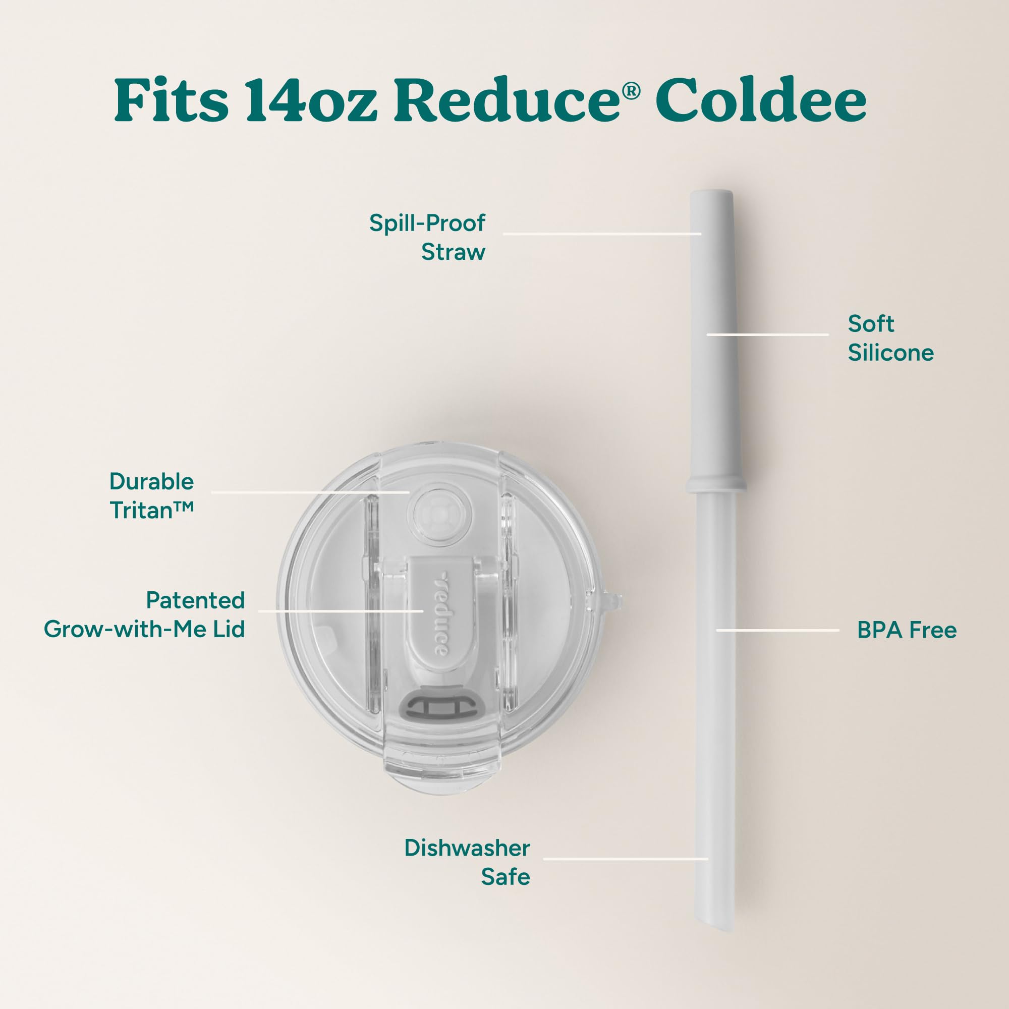 Pajilla reutilizable REDUCE Coldee 2.0, ideal para recargas rápidas