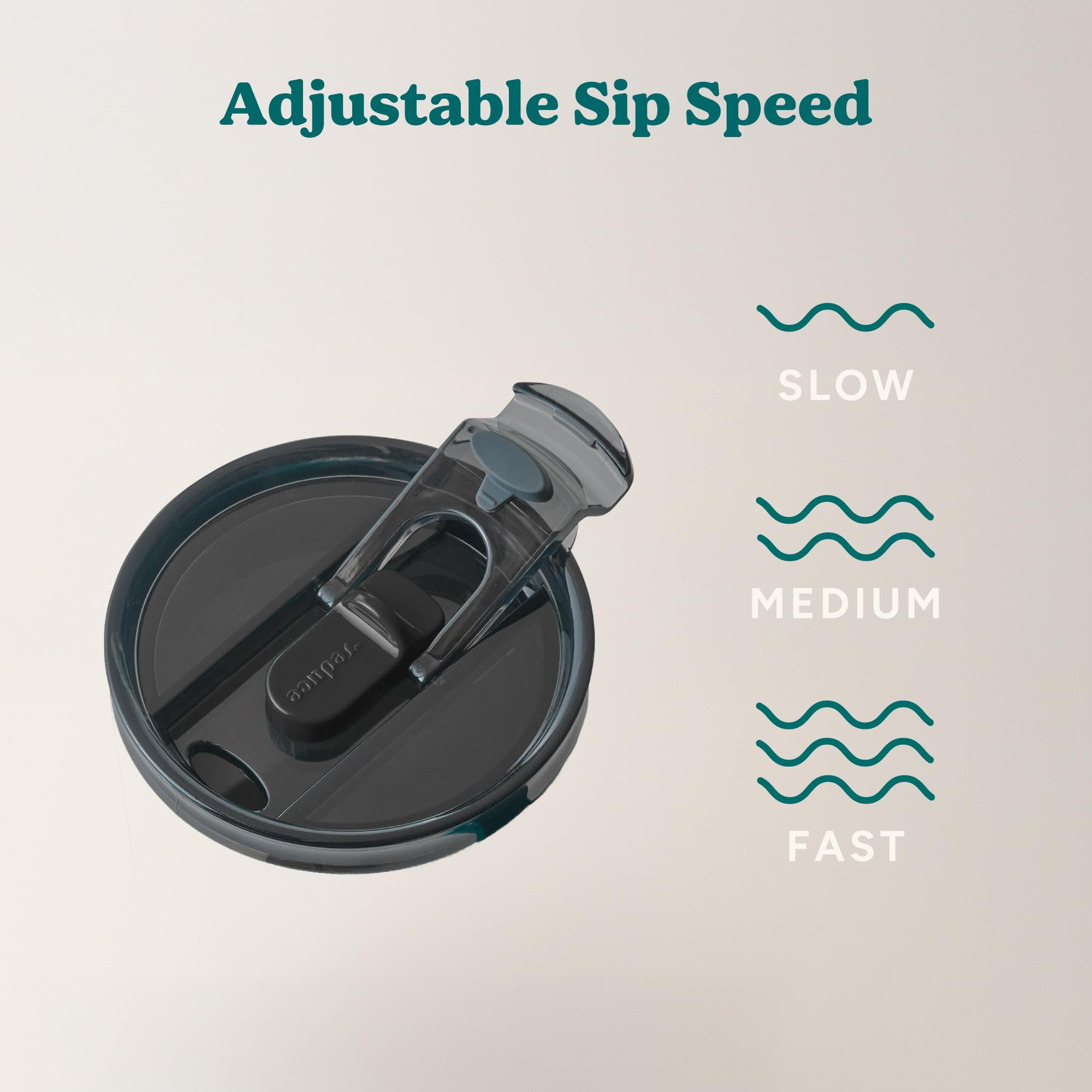 Tapa REDUCE con ventilación Flo-Motion, mejora la experiencia de beber en trayectos.