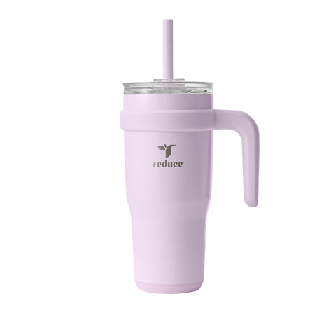 REDUCE vaso termico 24oz con asa lila para mantener bebidas frías todo el día