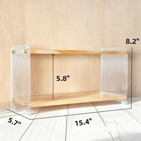 ReeGii organizador, detalle de acabado de madera y textura natural.