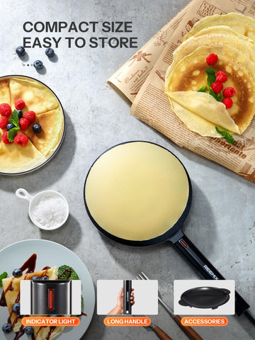 Reemix crepe maker base estable y bandeja de preparación para encimeras ordenadas