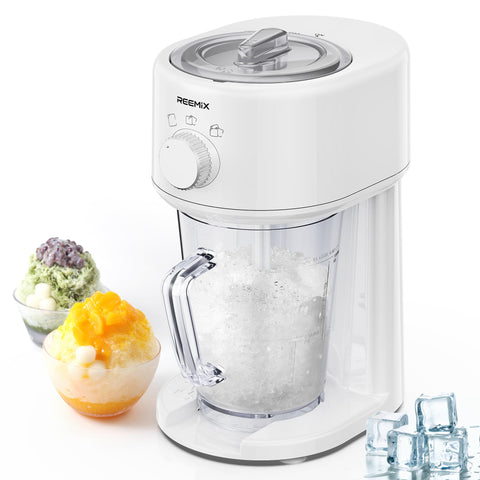 Reemix máquina de hielo raspado frente: diseño compacto ideal para cocinas.