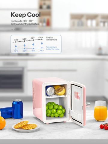 Interior de la nevera Reemix, aprovecha el espacio para snacks y bebidas.