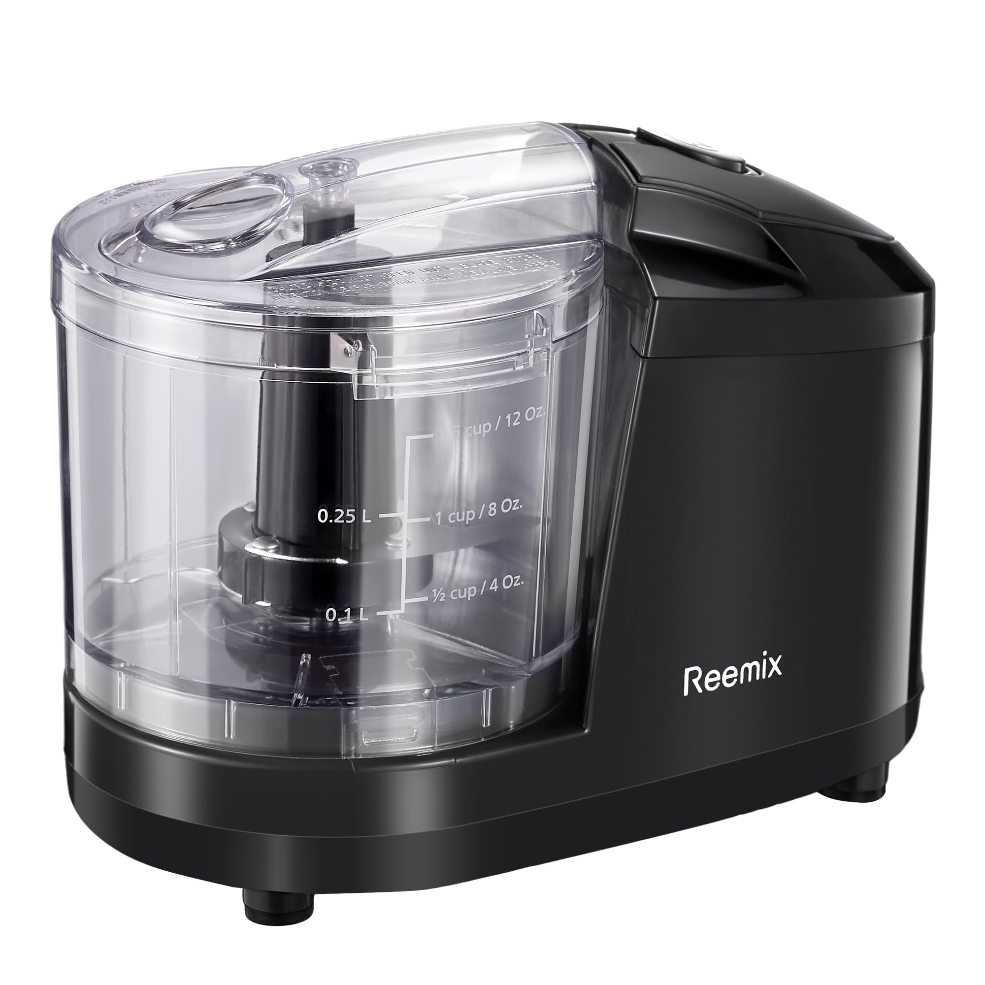 Reemix picadora 1.5 tazas, motor de 100W para cortes rápidos.