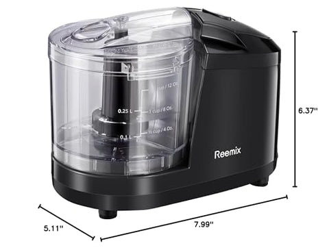 Reemix picadora 1.5 tazas, rápida preparación de ingredientes.