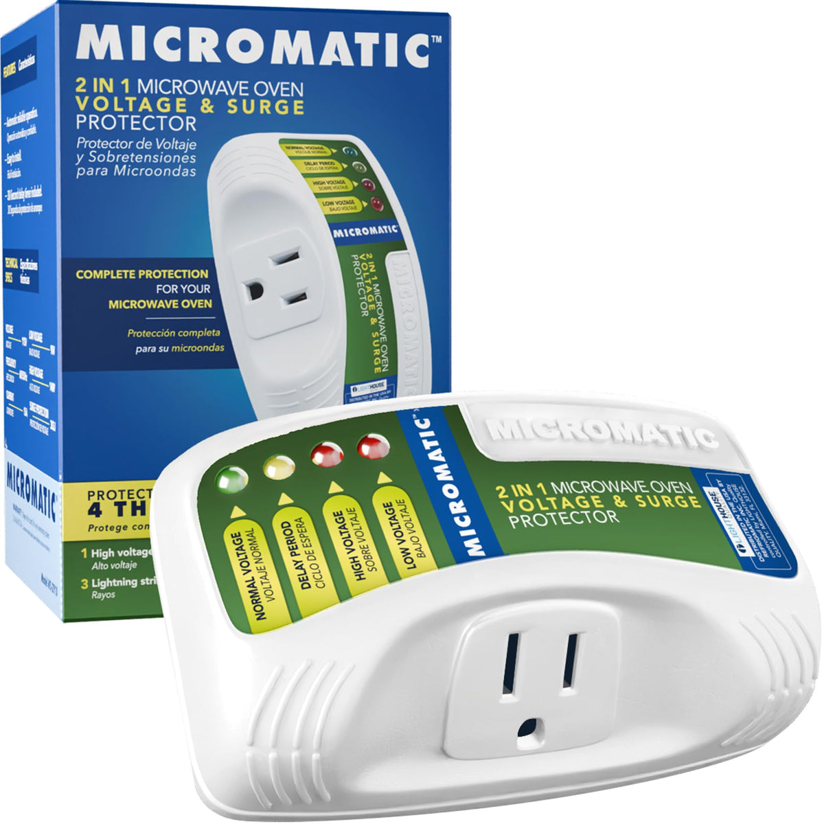 Refrigmatic Micromatic WS2910 protege contra sobretensiones y picos de voltaje para microondas.