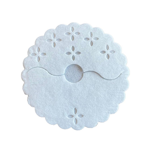 Regency Wraps: base de copa cubierta con tela, absorbe condensación para mesas limpias.