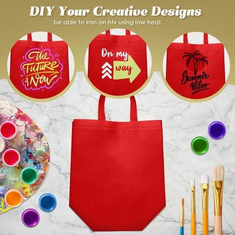 Reginary tote roja, superficie lisa, perfecta para decorar