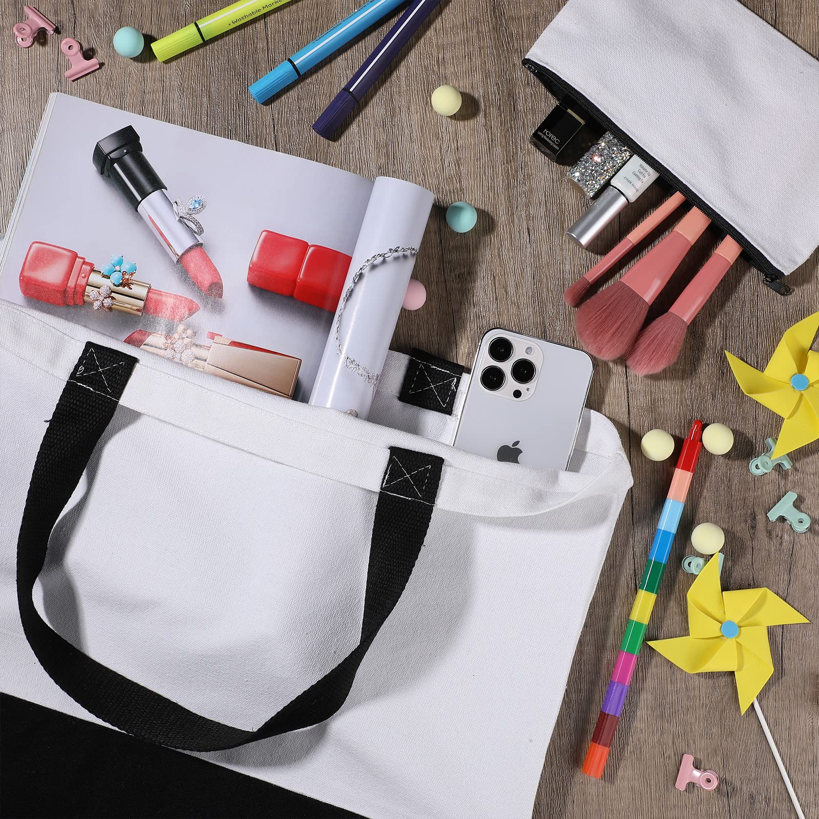 Reginary tote lona de 18,5 pulgadas, cómodo para hombro