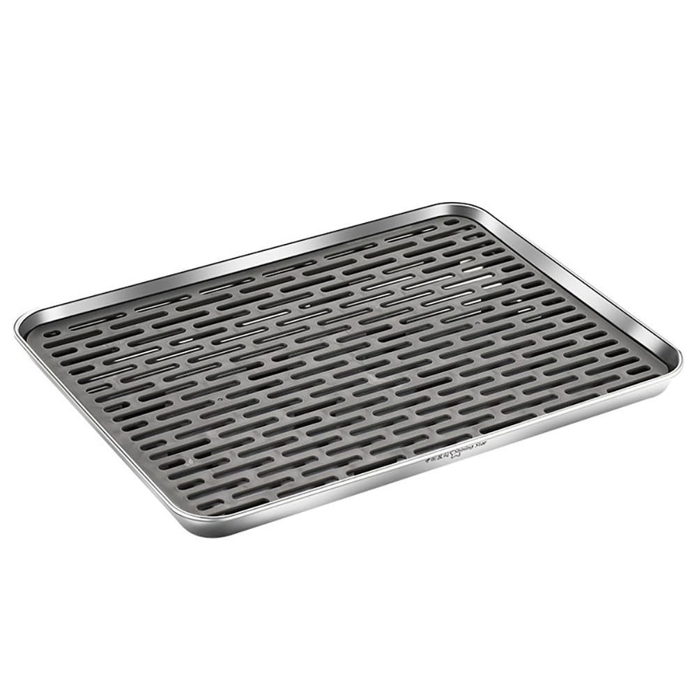 Reginsnow bandeja drenaje acero inoxidable, dos niveles ideal para platos y vasos.