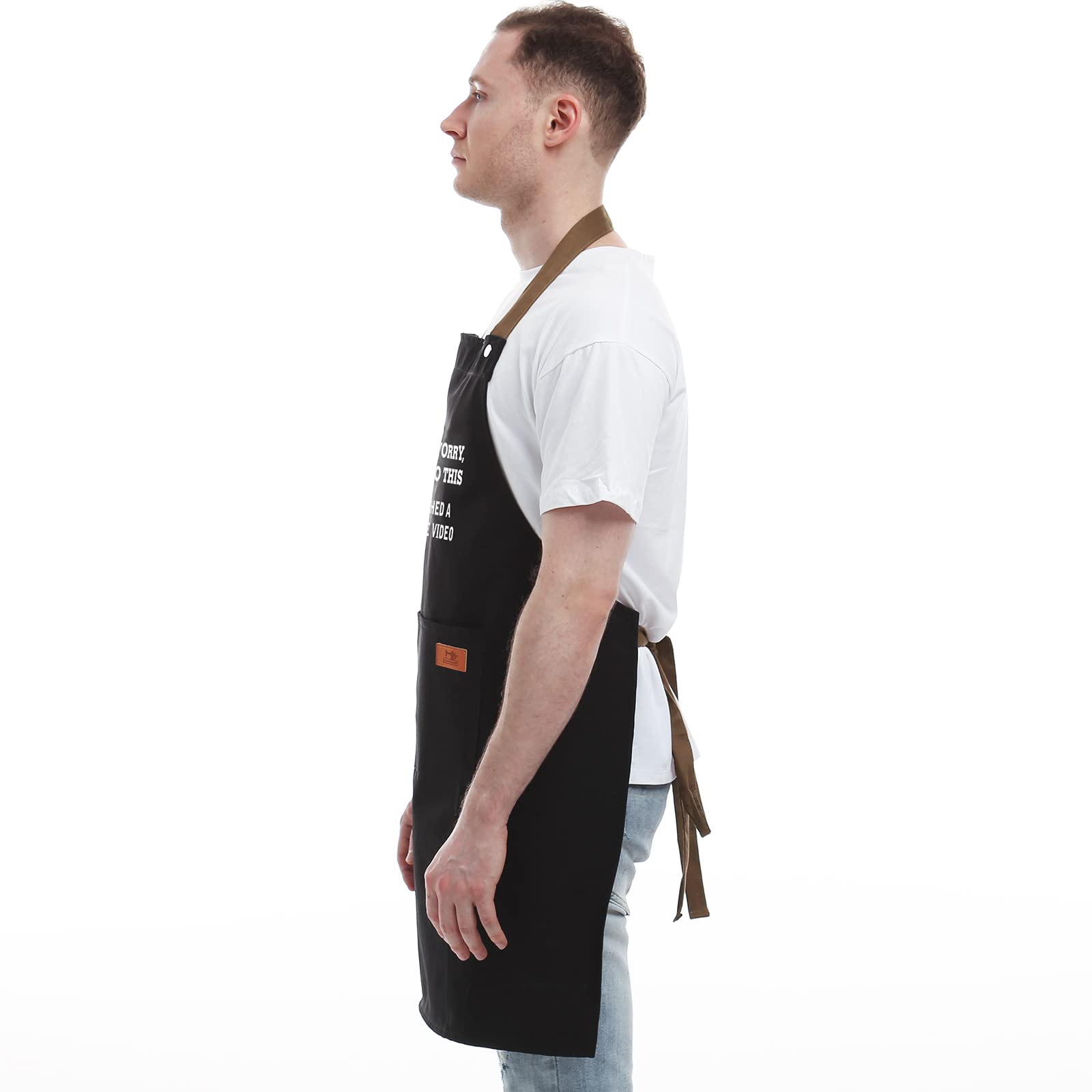 REHAVE delantal cocina regalo para hermano, ajuste cuello cómodo y libertad de movimientos.
