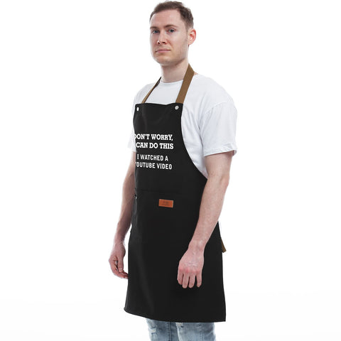 REHAVE delantal cocina regalo para novio, color y tela ligeros para cocinar.