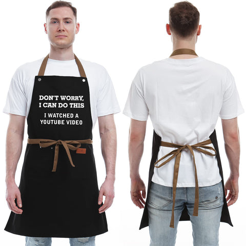 REHAVE delantal cocina regalo para tío, diseño llamativo y duradero para fiestas.