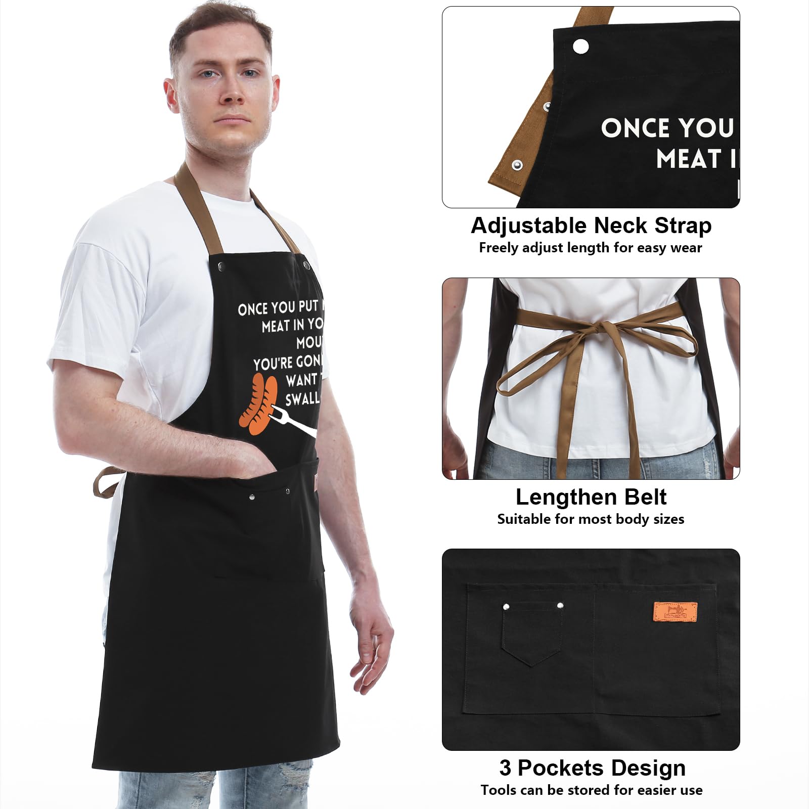 Delantal REHAVE regalo personalizado, ideal para papá, esposo o amigo cocinero