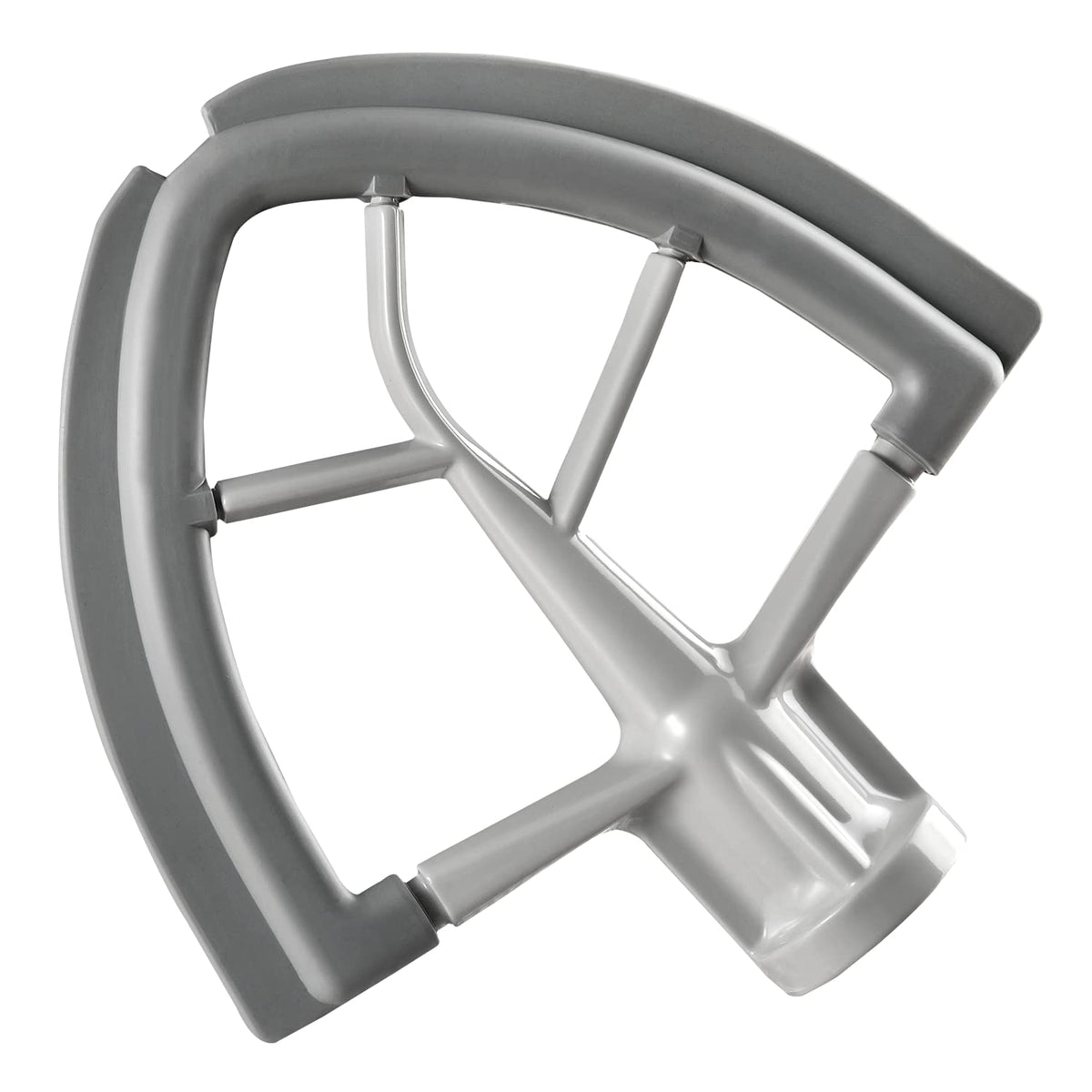 Batidor Reikame con borde flexible para KitchenAid facilita mezcla homogénea sin rayar el cuenco.