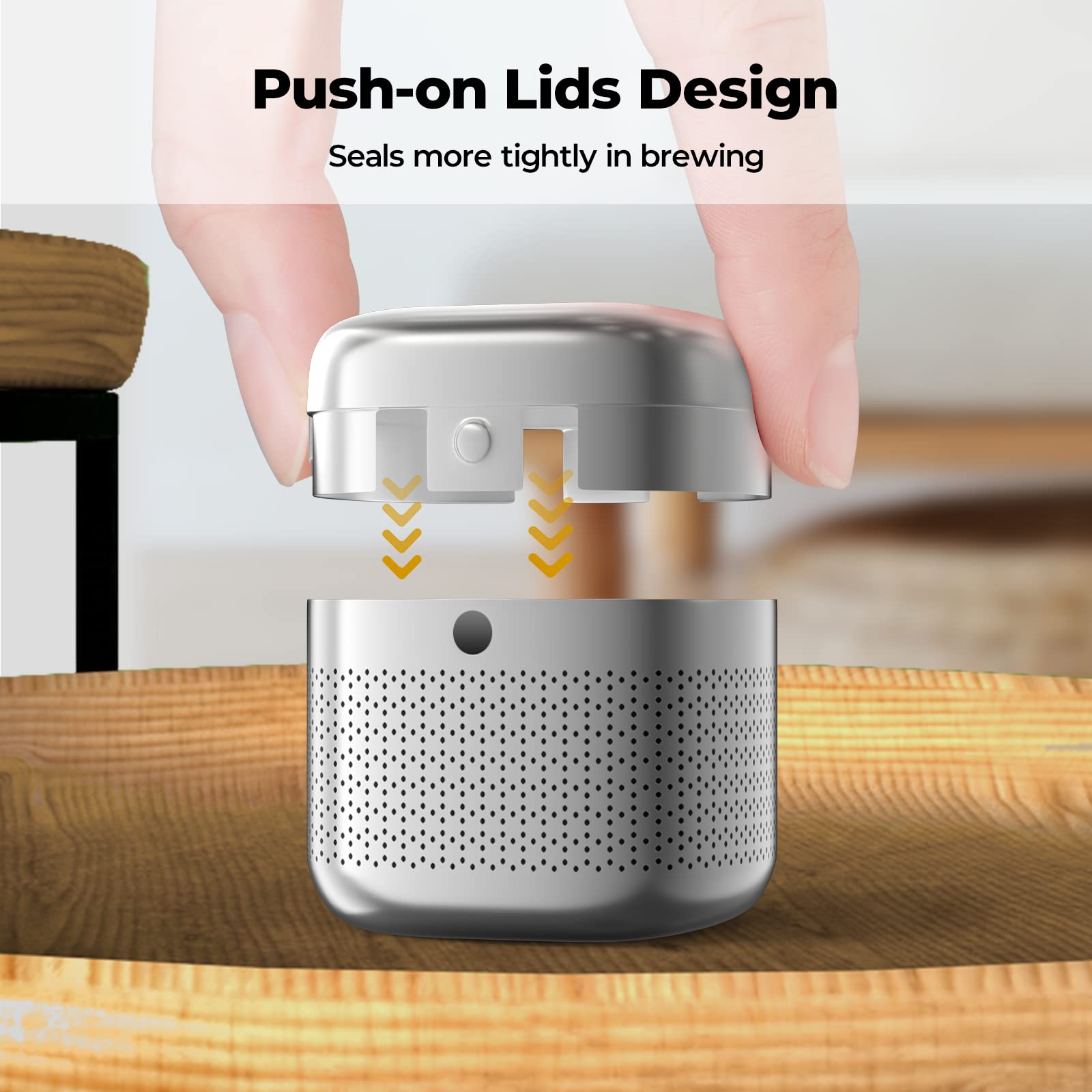 Capacidad de 3 cucharaditas en el infusor Reinmoson para tazas estándar