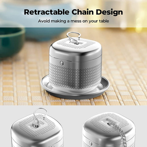 Infusor Reinmoson compatible con diversas tazas y teteras para mayor versatilidad