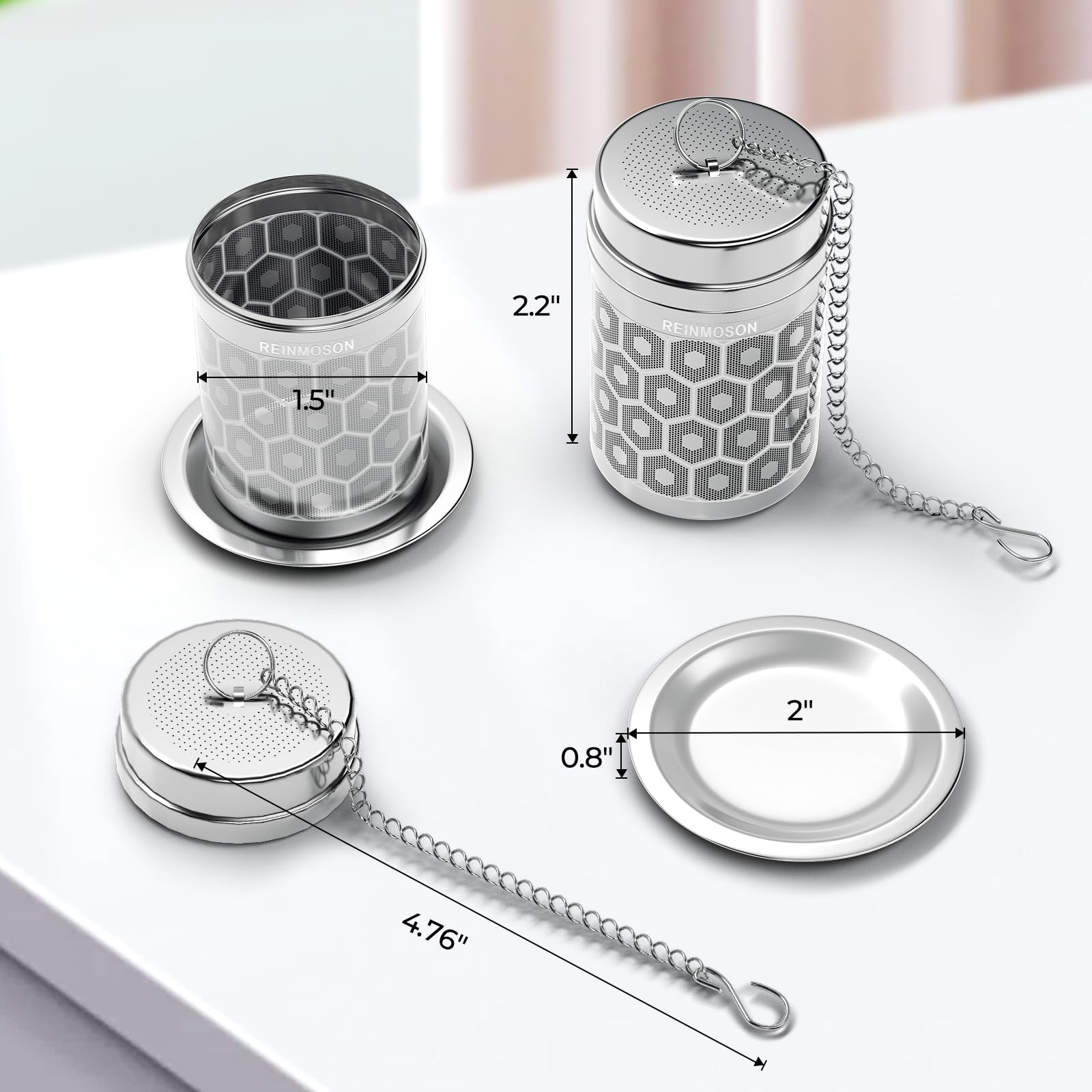 Infusor Reinmoson sin sabor metálico gracias a acero 304.