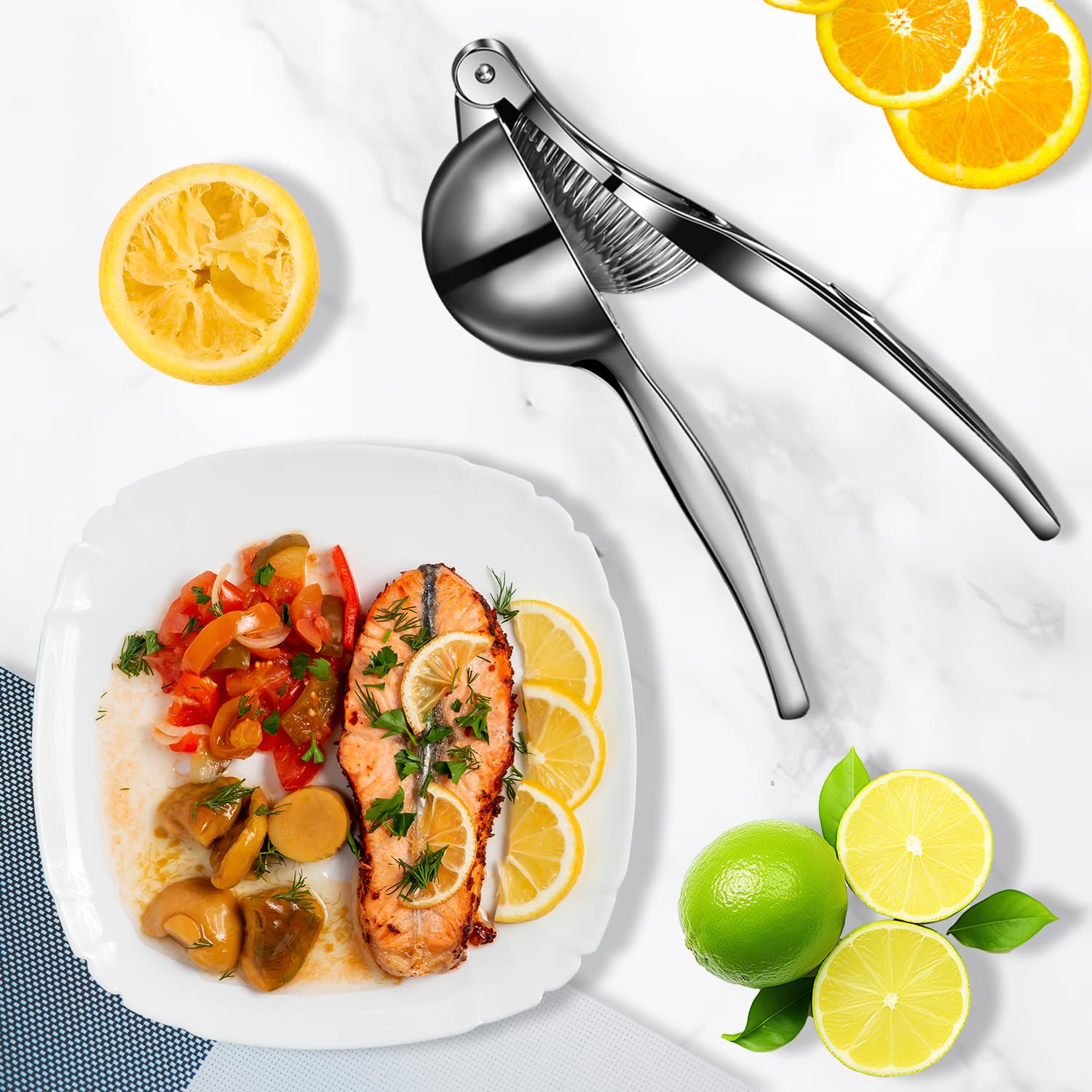 Rekix exprimidor cocina bar, diseño duradero, compatible con varias frutas.
