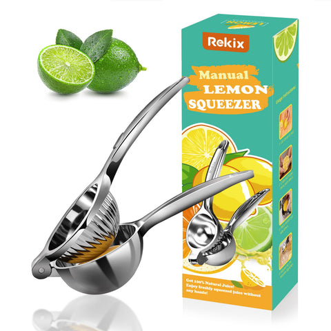 Rekix exprimidor limón diario, sencillo de usar para jugos caseros.