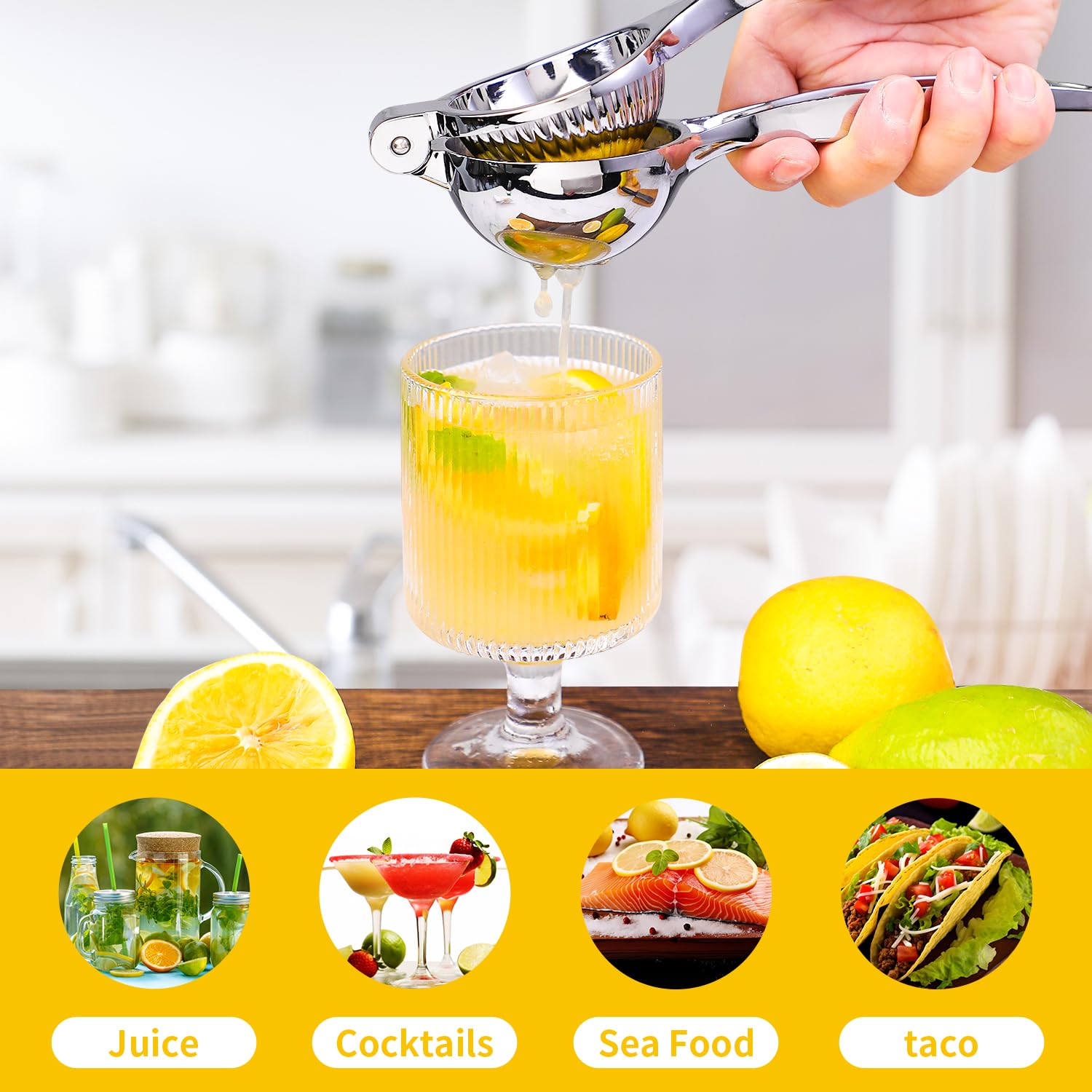 Rekix mango ergonómico, agarre cómodo, exprimidor fiable para uso diario.
