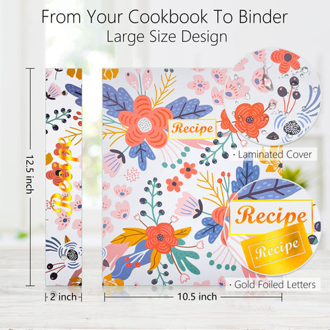Relaehih tarjetas de recetas 4x6, set de 60 para anotar ideas culinarias.