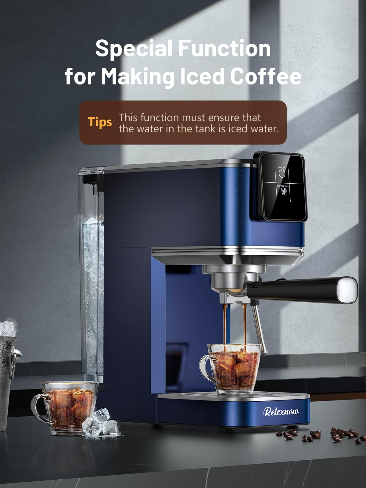 RELEXNOW Boquilla espumador desmontable: fácil limpieza y espuma estable.