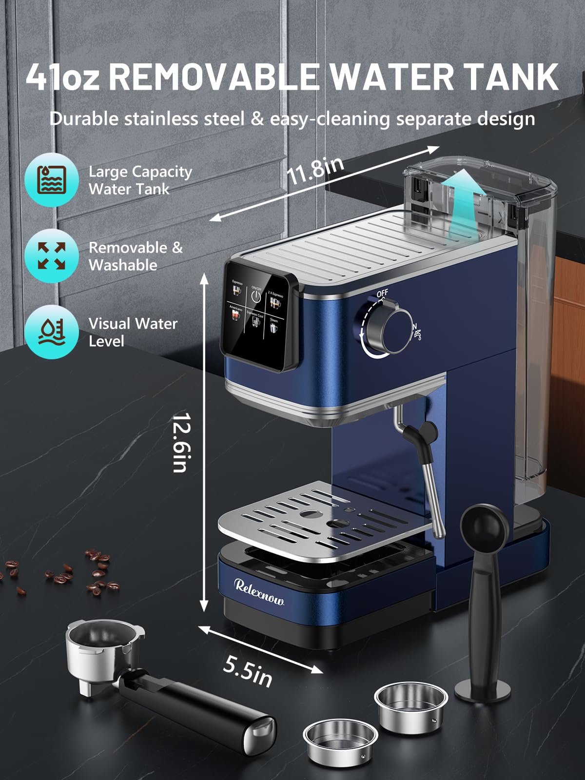 RELEXNOW Extracción caliente y fría: bebidas versátiles para cualquier momento.