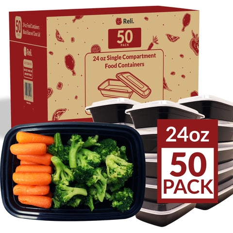 Reli: contenedor 24 oz apilable para comidas, ideal para planificar porciones.