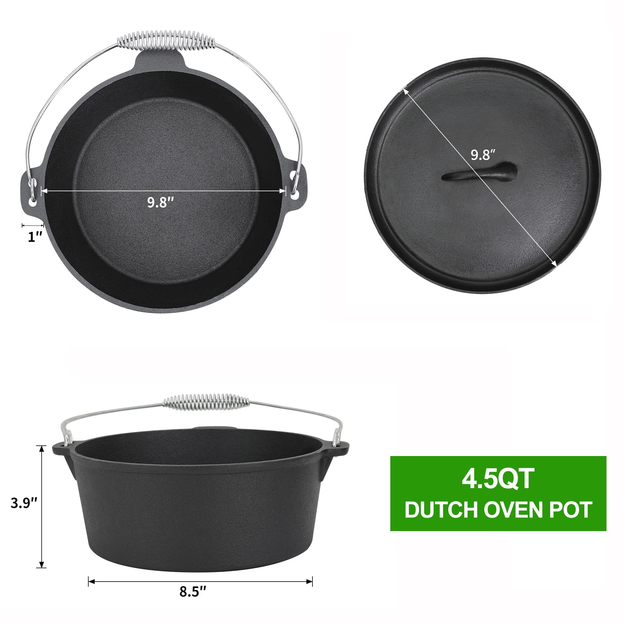 RELIANCER Olla de 2,1 qt para guisos y salsas en camping.