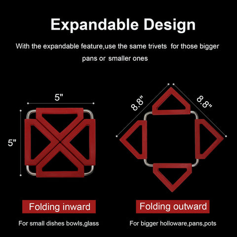 RELIANCER trivet con marco de acero inoxidable duradero