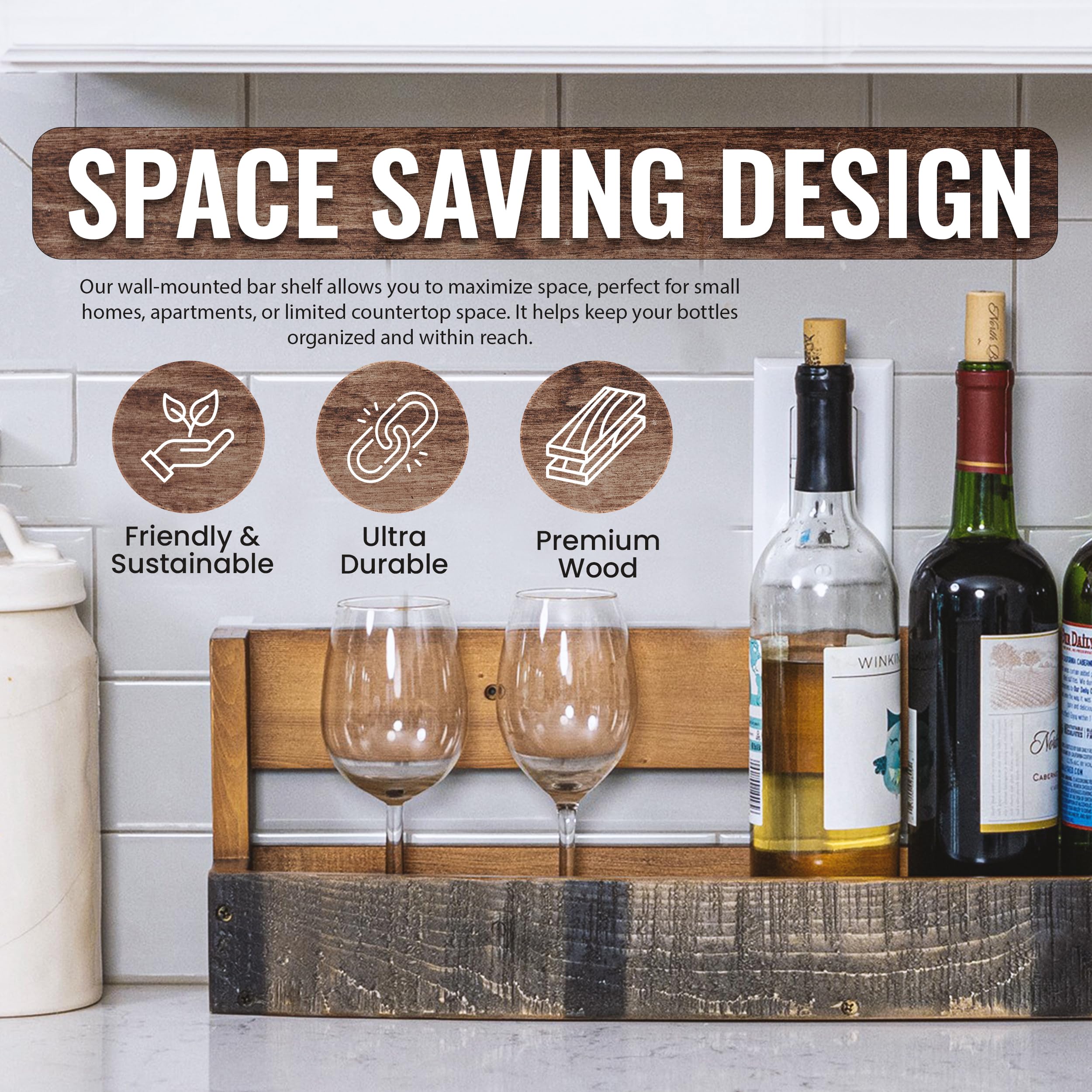 RELODECOR detalle-grano-madera: resalta la personalidad de cada botella en tu colección.